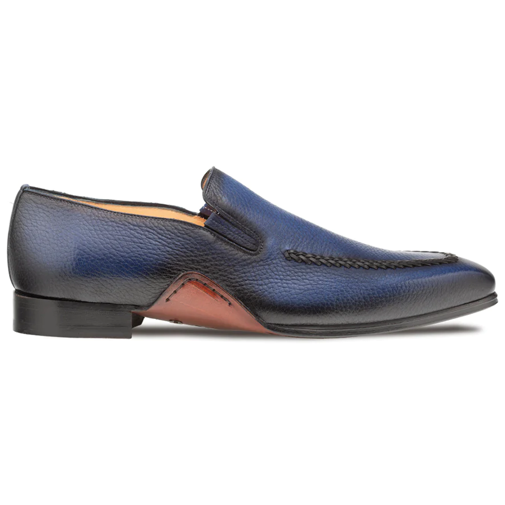 Mezlan Deerskin Opanka Loafer Blue