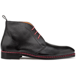 Mezlan Conqueror Deerskin Demi-Boot Black