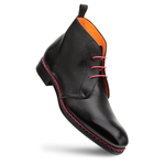 Mezlan Conqueror Deerskin Demi-Boot Black
