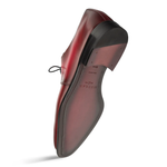 Mezlan Principe Patina Leather Derby Burgundy