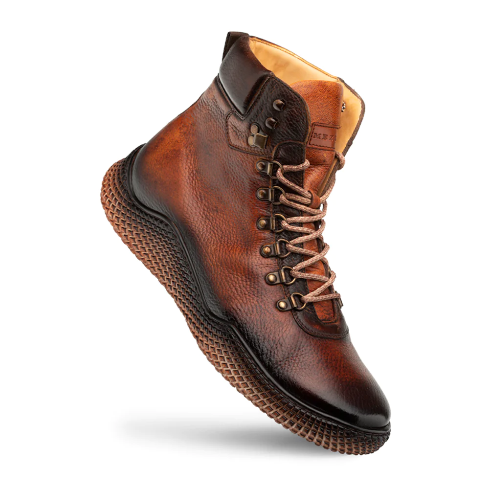 Mezlan Sunset Speed Deer Lace Up Boot Dark Cognac (20891)