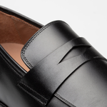 Mezlan Avenue Rubber Sole Penny Loafers Black (20910)