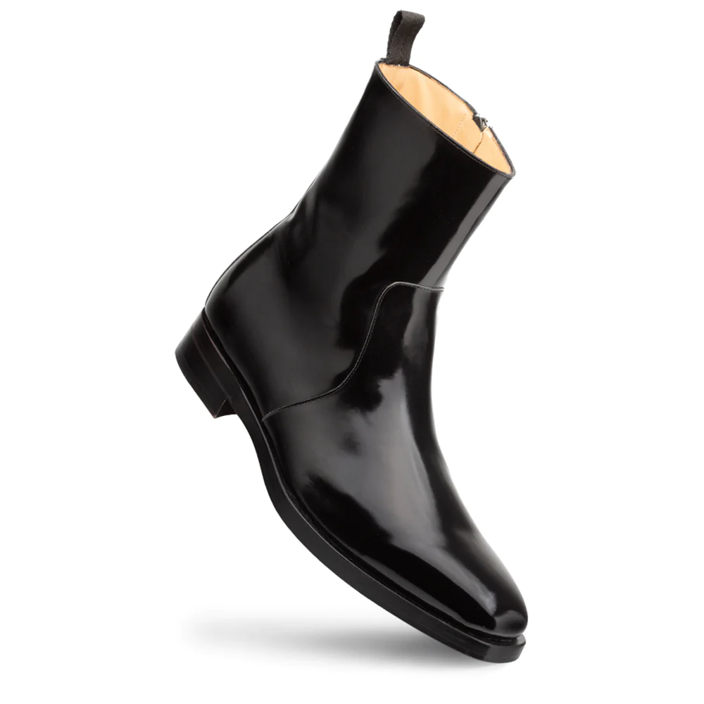 Mezlan Marques Hi-Shine Leather Boot Black (20892)