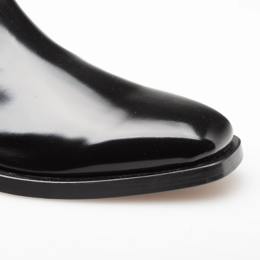 Mezlan Marques Hi-Shine Leather Boot Black (20892)