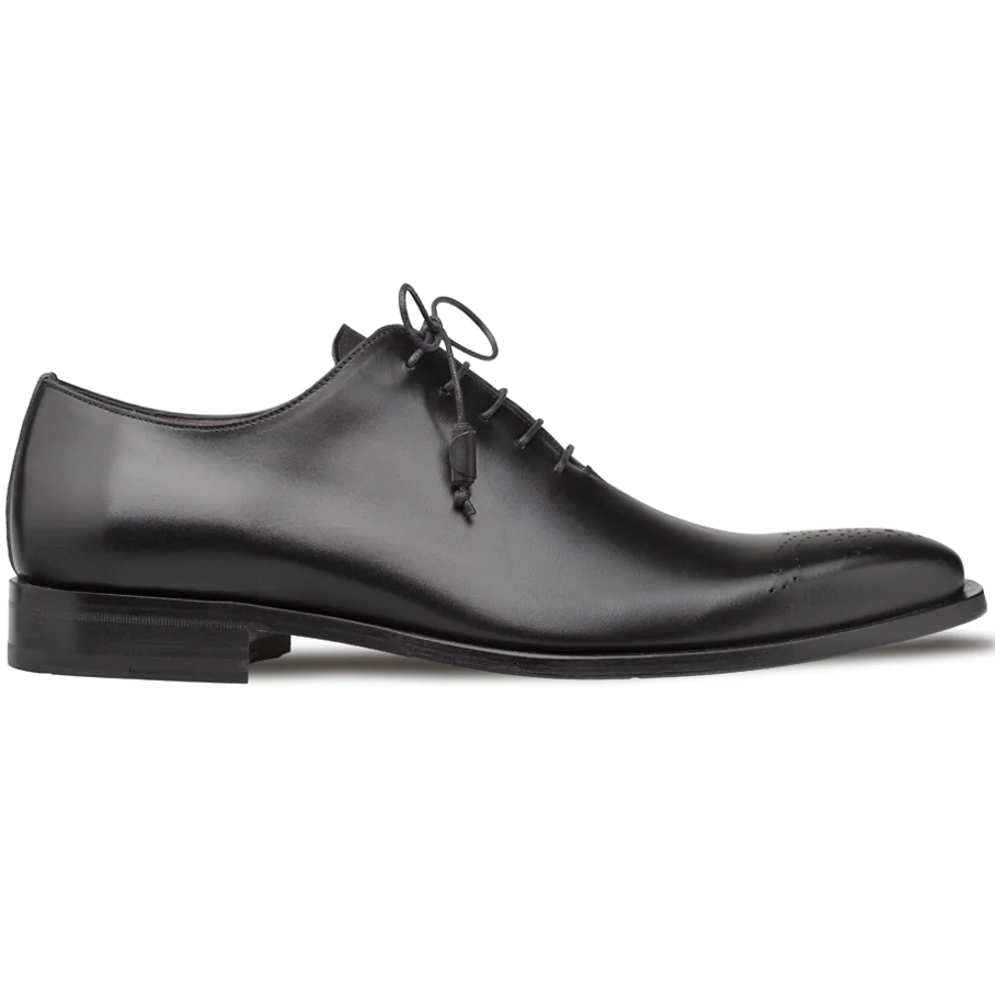 Mezlan Cupula Patina Whole-Cut Oxfords Black (20933)