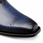 Mezlan Cupula Patina Whole-Cut Oxfords Blue (20933)
