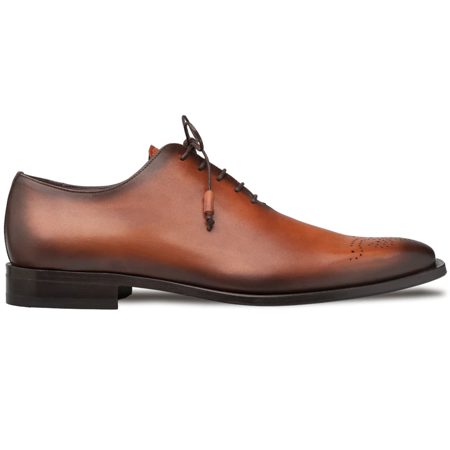Mezlan Cupula Patina Whole-Cut Oxfords Tan (20933)