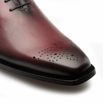 Mezlan Cupula Patina Whole-Cut Oxfords Burgundy (20933)