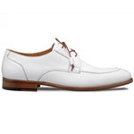 Mezlan Fratello Deerskin Split-toe Lace-up Derby White