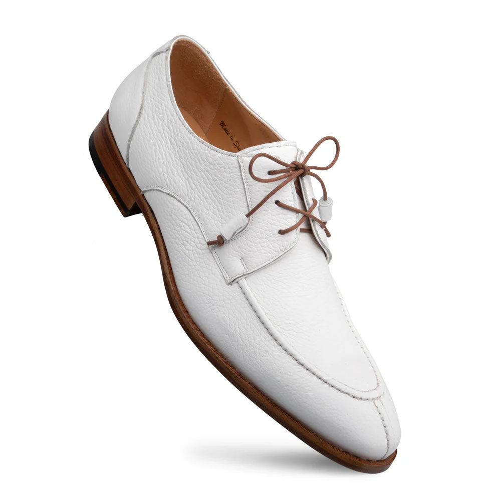 Mezlan Fratello Deerskin Split-toe Lace-up Derby White (20937)