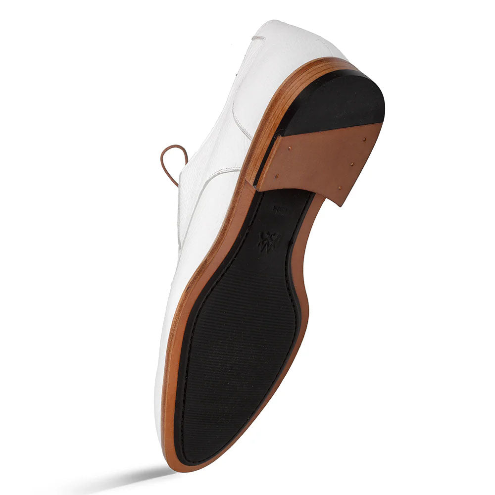 Mezlan Fratello Deerskin Split-toe Lace-up Derby White (20937)
