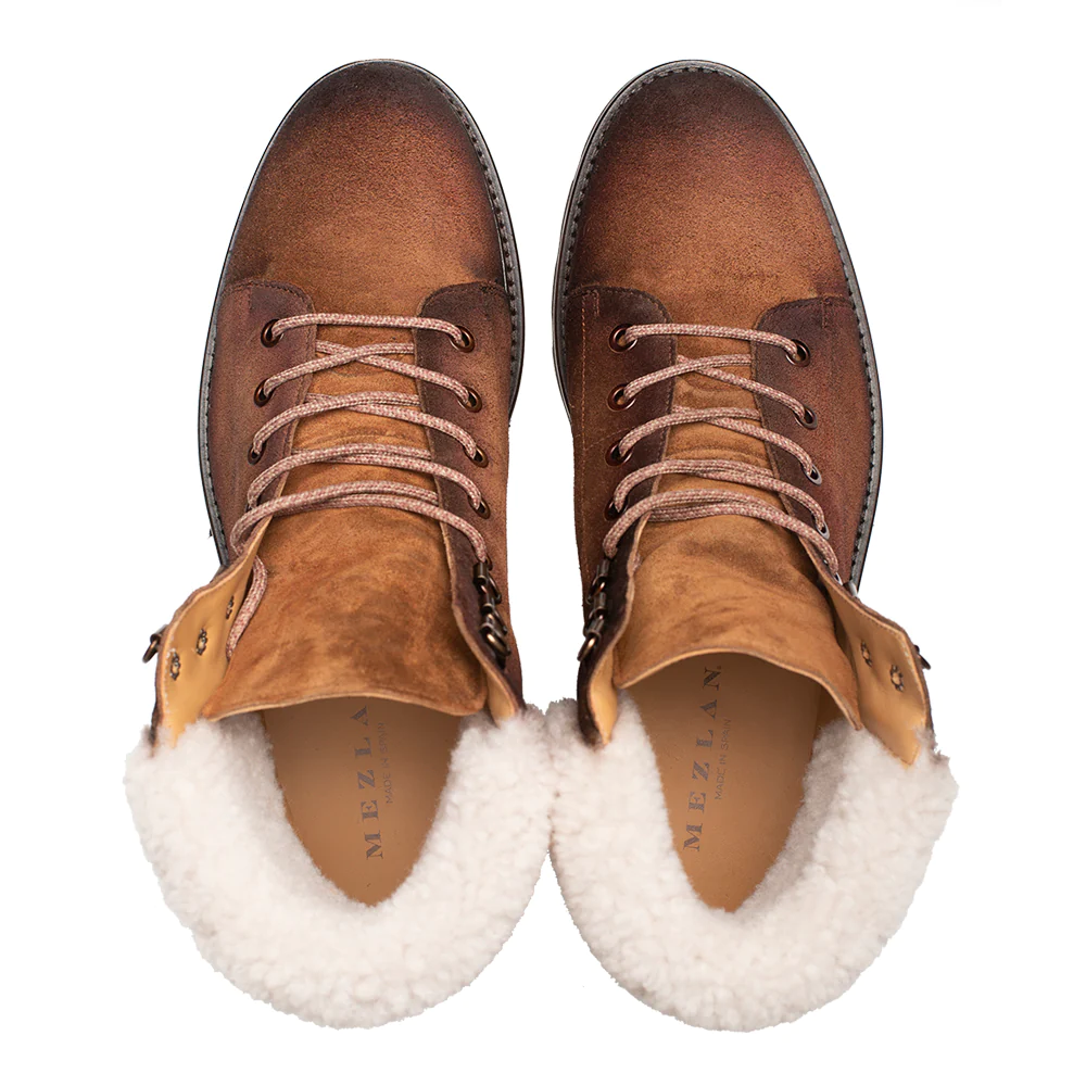 Mezlan Rayo Shearling Suede Boot Sport 