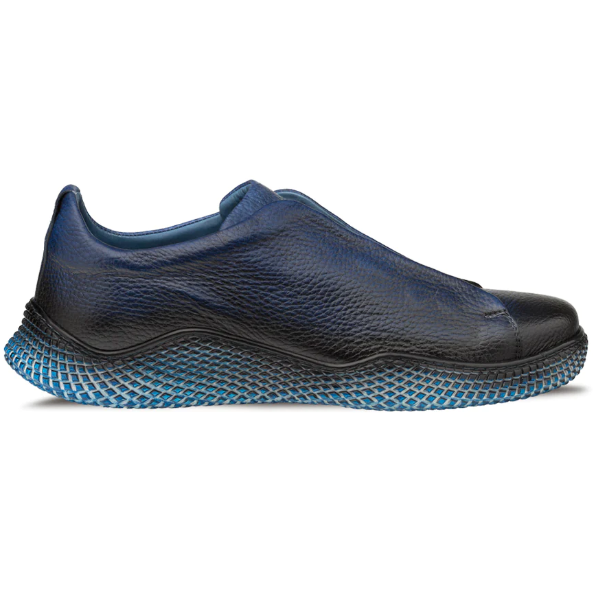 Mezlan Calcio Deer Slip On Sneaker Blue 