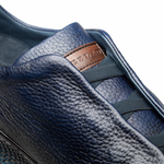 Mezlan Calcio Deer Slip On Sneaker Blue 