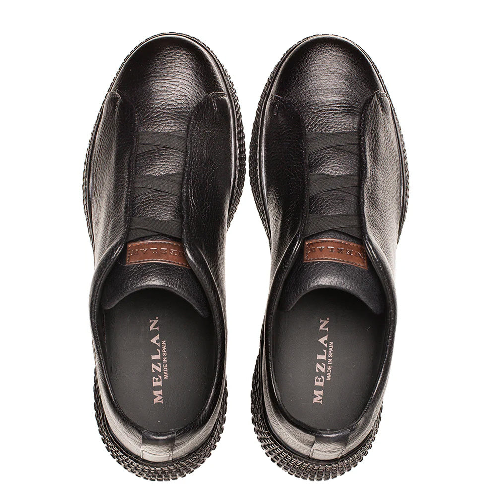 Mezlan Calcio Deer Slip On Sneaker Graphite 
