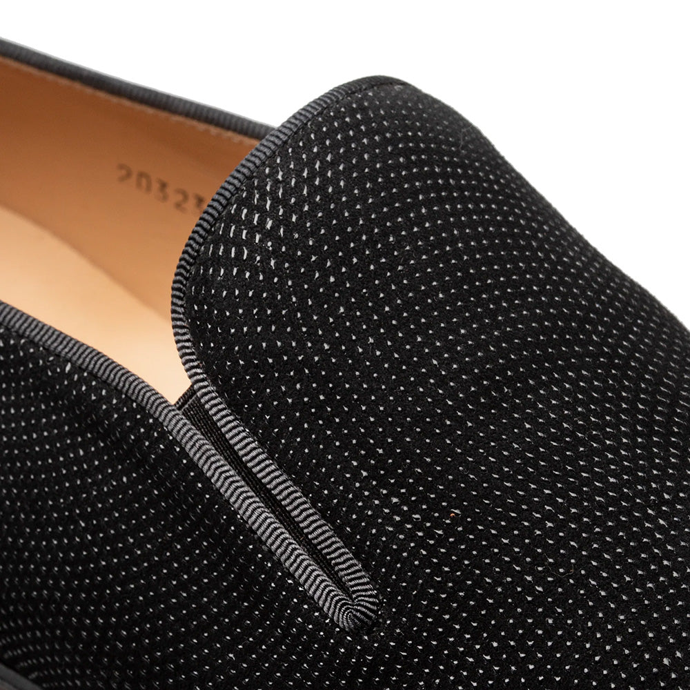 Mezlan Notte Glass Suede Slip On Black (20958)