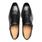 Mezlan Bernardo Deer/Shine Monk Strap Black (20969)