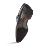 Mezlan Bernardo Deer/Shine Monk Strap Blue (20969)