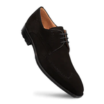 Mezlan Suede Wingtip Derby Black (S20977)