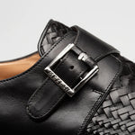 Mezlan Temi Woven Monk Strap Black (21069)