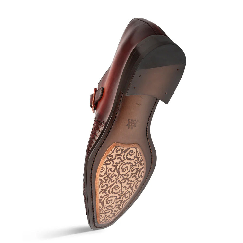 Mezlan Temi Woven Monk Strap Cognac / Rust (21069)