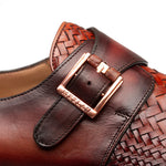 Mezlan Temi Woven Monk Strap Cognac / Rust (21069)