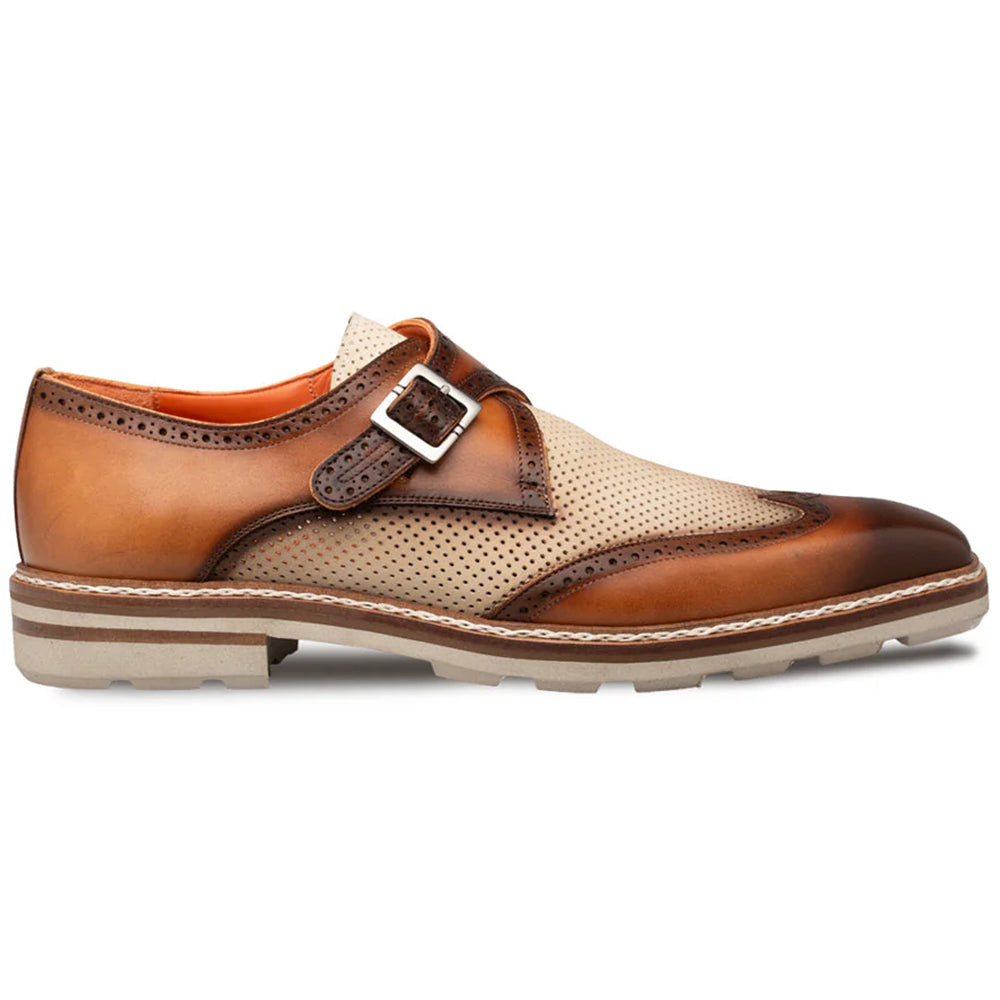 Mezlan Sogno Rugged Monk Strap Camel / Bone