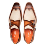Mezlan Sogno Rugged Monk Strap Camel / Bone