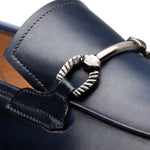 Mezlan Brunello Two-Tone Bit Loafer Pearl Grey / Navy (21100)