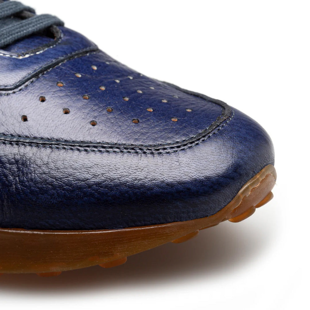 Mezlan Gerardo Deerskin Sneaker Blue (21135)