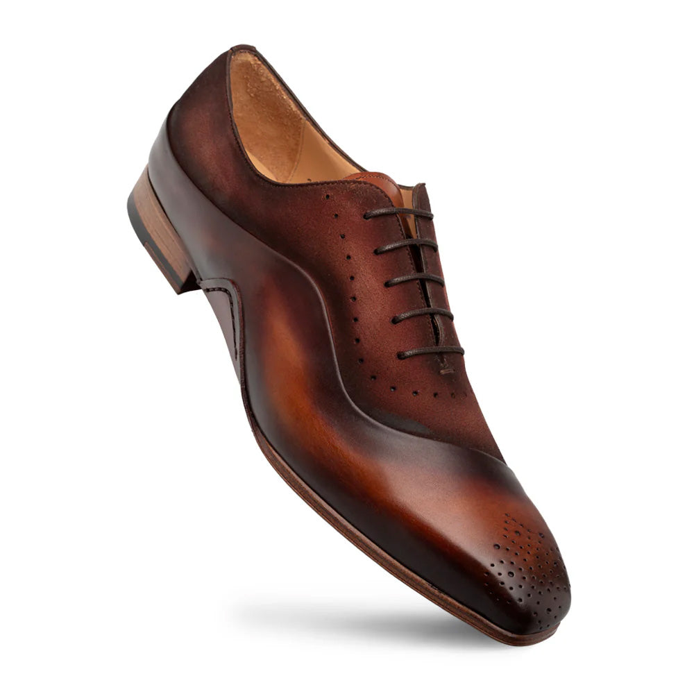 Mezlan Affari Medallion Toe Oxford Cognac / Sport Rust (21142)