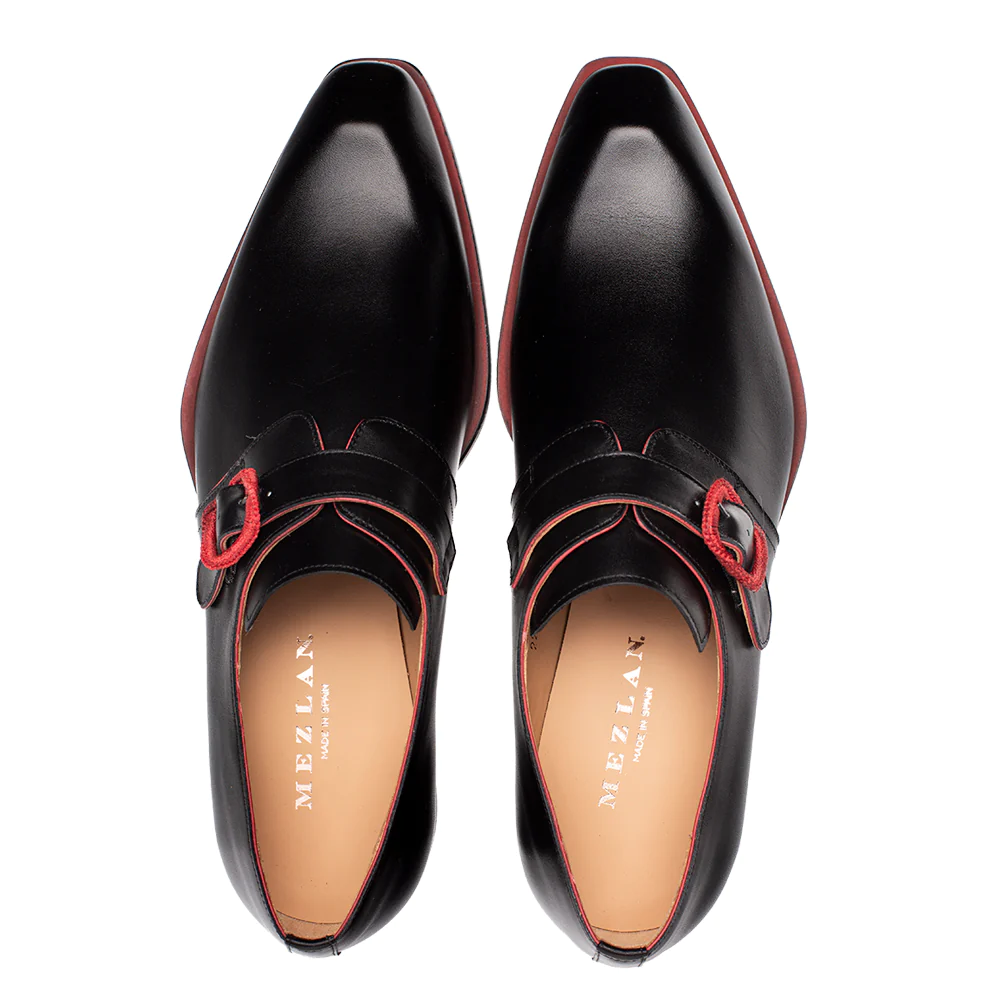 Mezlan Profumo Monk Strap Black (21148)