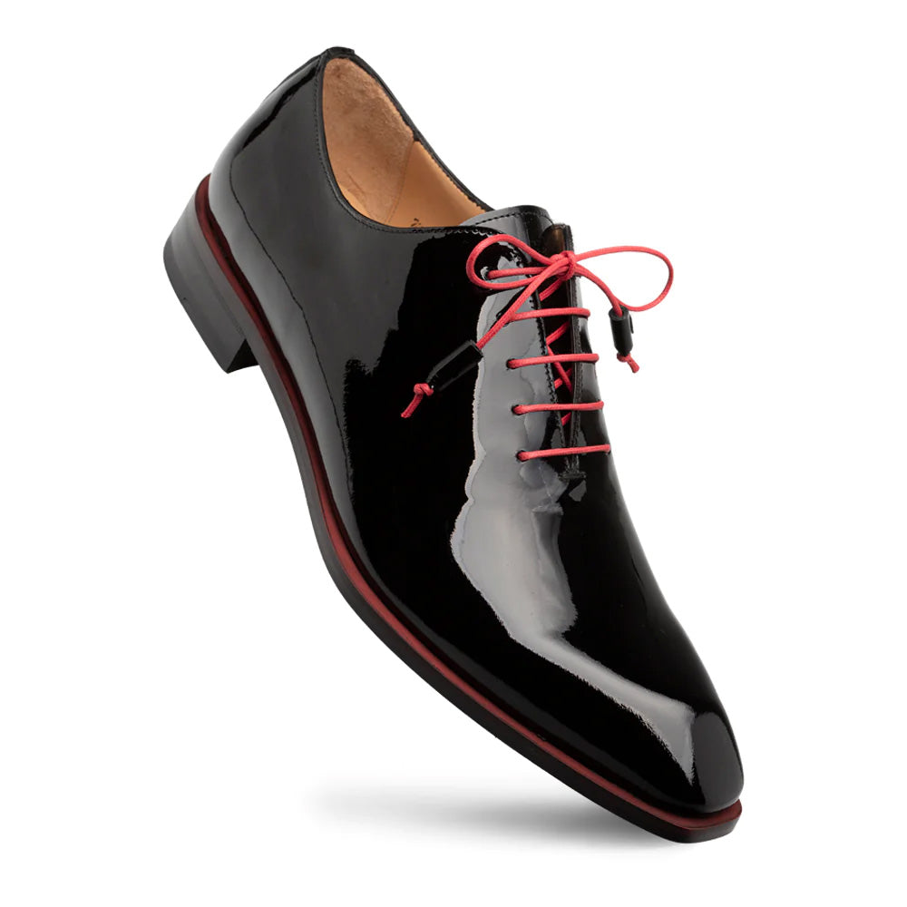 Mezlan Dietro 2 Asymmetrical Patent Oxfords Black (21188)