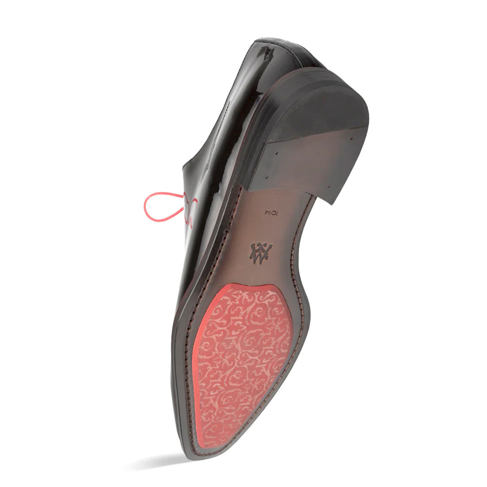 Mezlan Dietro 2 Asymmetrical Patent Oxfords Black (21188)