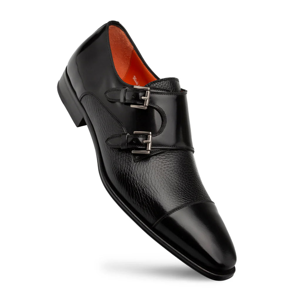 Mezlan Cantera Double Monk Strap Black (21189)