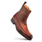 Mezlan Musico Dress Zip Boot Dark Cognac (21239)