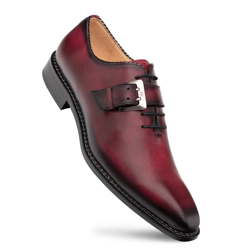 Mezlan Machado Oxford Monk Strap Burgundy (21317)