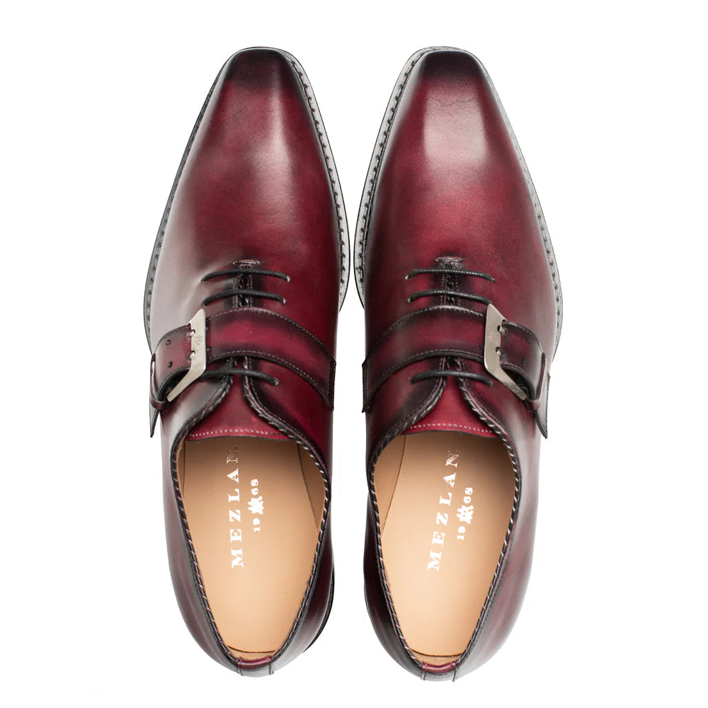 Mezlan Machado Oxford Monk Strap Burgundy (21317)