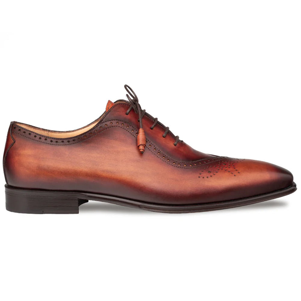 Mezlan Gasset Wing Tip Oxford Cognac Rust (21341)