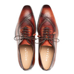 Mezlan Gasset Wing Tip Oxford Cognac Rust (21341)