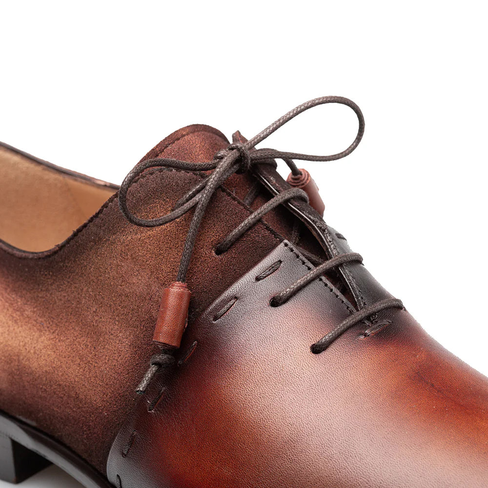 Mezlan Colomer Calf / Suede Oxford Cognac Rust & Sport (21342)