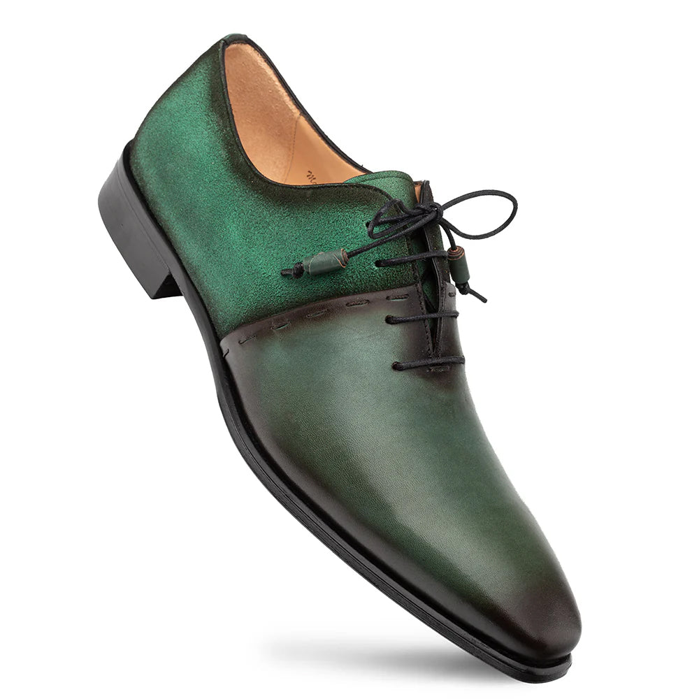 Mezlan Colomer Calf / Suede Oxford Forest & Green (21342)