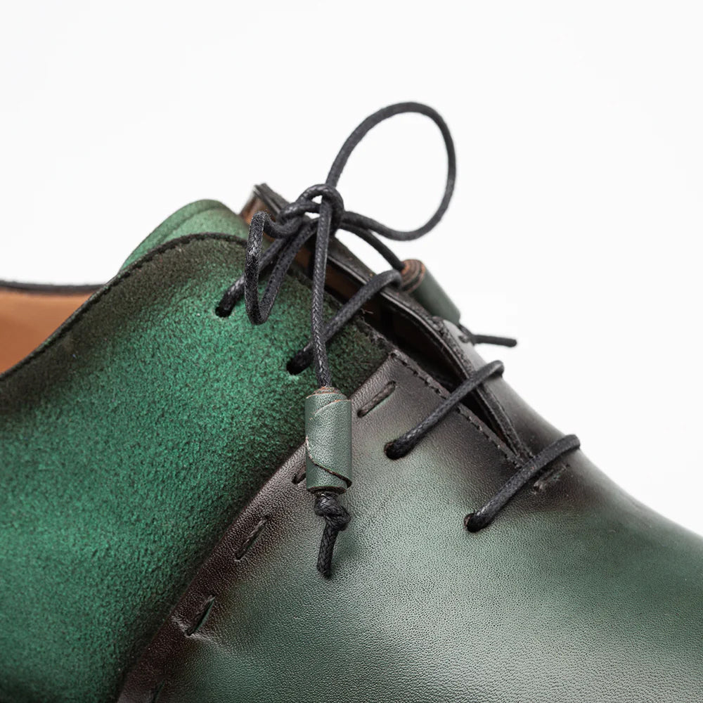 Mezlan Colomer Calf / Suede Oxford Forest & Green (21342)