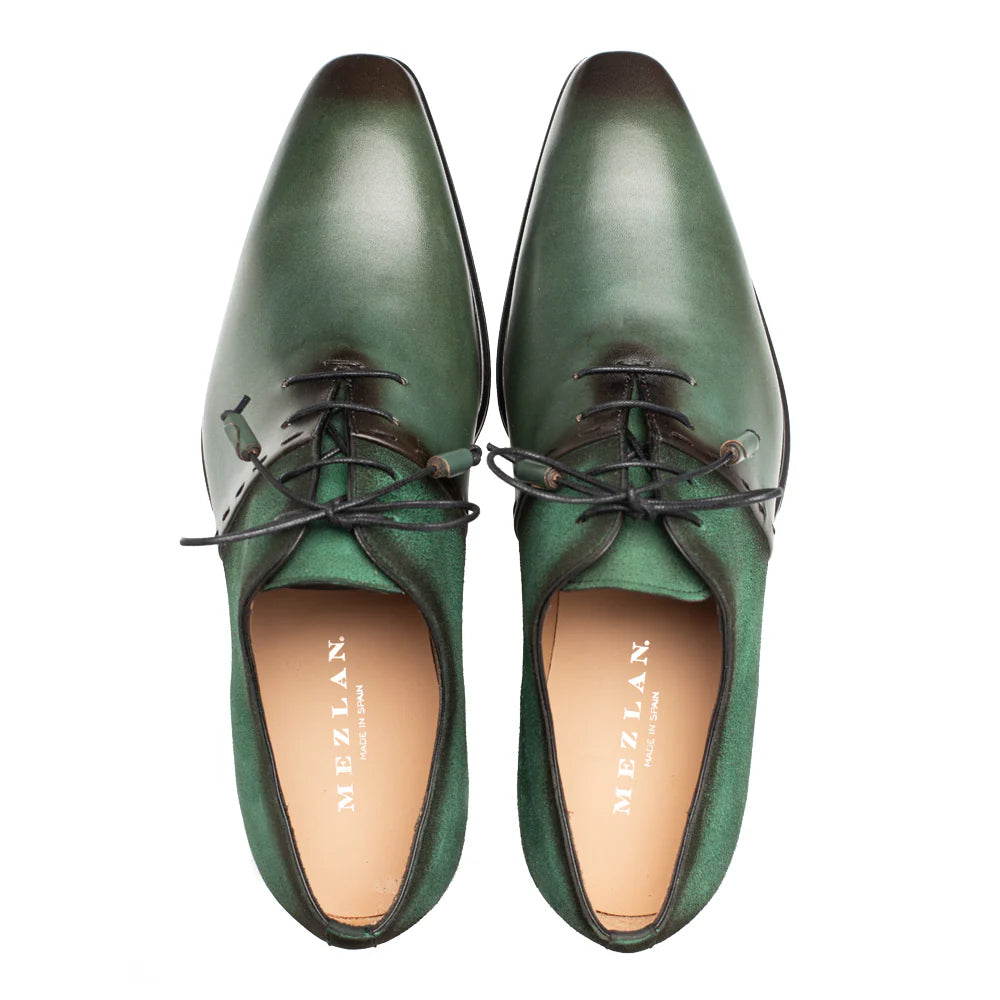 Mezlan Colomer Calf / Suede Oxford Forest & Green (21342)