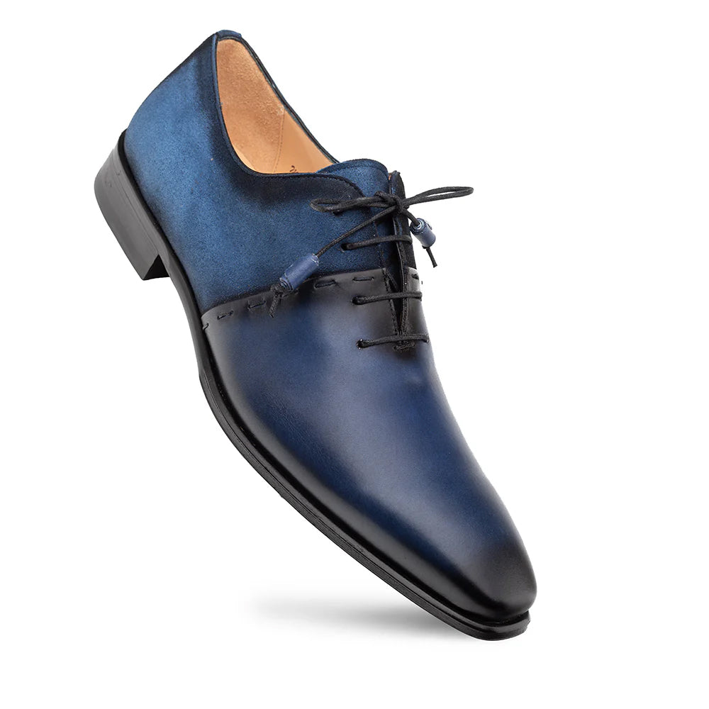 Mezlan Colomer Calf / Suede Oxford Navy & Cobalt (21342)