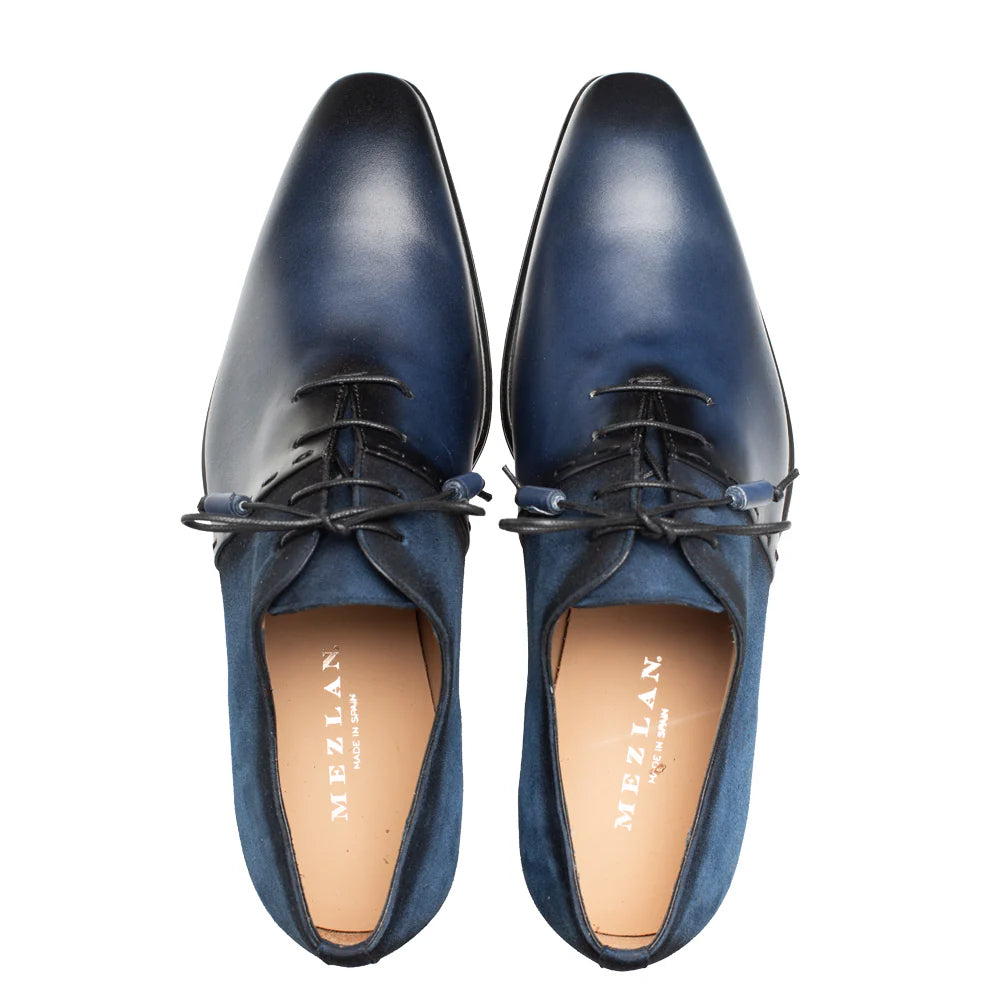 Mezlan Colomer Calf / Suede Oxford Navy & Cobalt (21342)