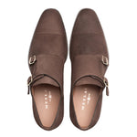 Mezlan Actore II Suede Double Monk Strap Chestnut (21356)