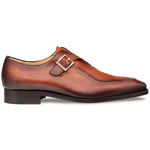 Mezlan Calfskin Apron Toe Monk Strap Cognac Rust (E21366)