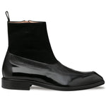 Mezlan Calf / Suede Dress Boot Black