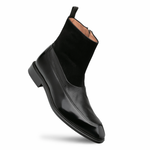 Mezlan Calf / Suede Dress Boot Black